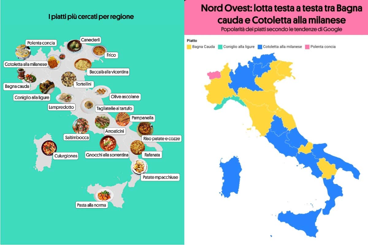 Viaggio nell'Italia del cibo: ecco i piatti più popolari da Nord a Sud Viaggio nell'Italia del cibo: ecco i piatti più popolari da Nord a Sud